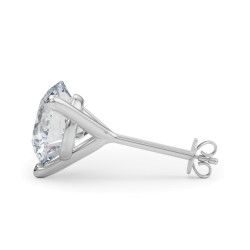 (4 CTTW) 2CT 3 PRONG WIRE STUD EARRING